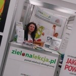 Na stoisku portalu ZielonaLekcja.pl promowaliśmy także kampanię "Misja - emisja" - na zdj. Agnieszka Markiewicz, koordynator akcji